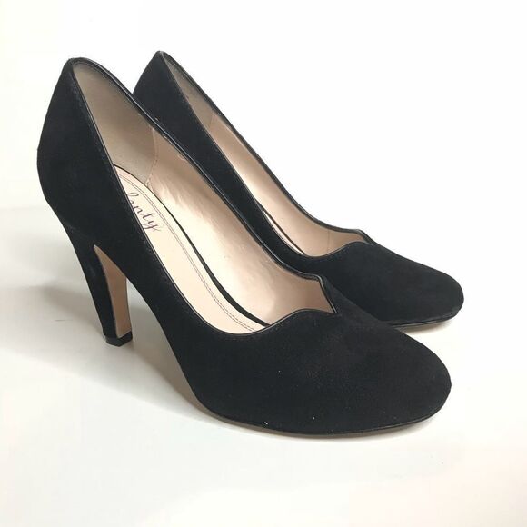 Plenty Sz 37.5 Black Leather Heels - Picture 2 of 8